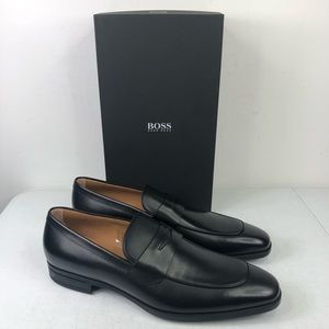 Hugo Boss Men’s Kensington Black Leather Loafers